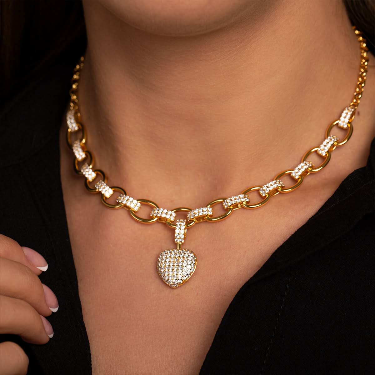 The Hills Heart Pendant Jewelry Set - ShopLorca