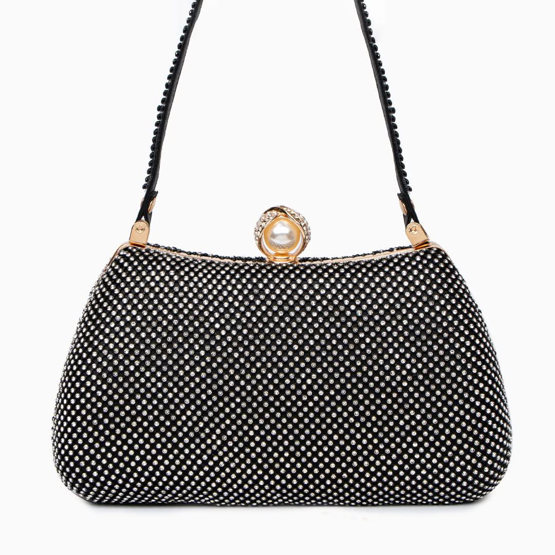 Vintage Rhinestones Glitter Handbag - ShopLorca
