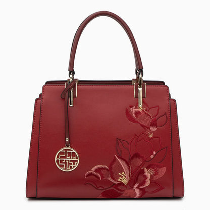 Cleo Genuine Leather Medium Tote Bag - ShopLorca