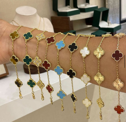 Clover Bracelet - Rosey Gold - ShopLorca