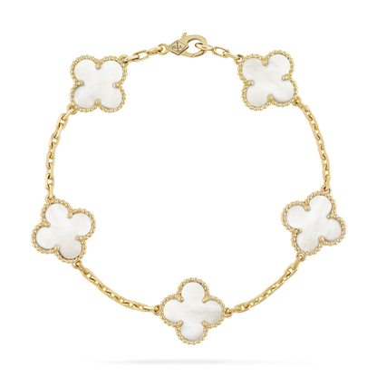 Clover Bracelet - White - ShopLorca