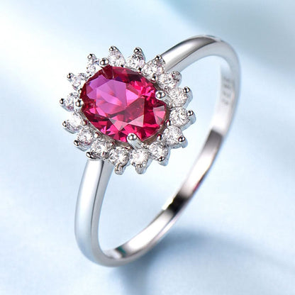 Colored Halo Ring - ShopLorca