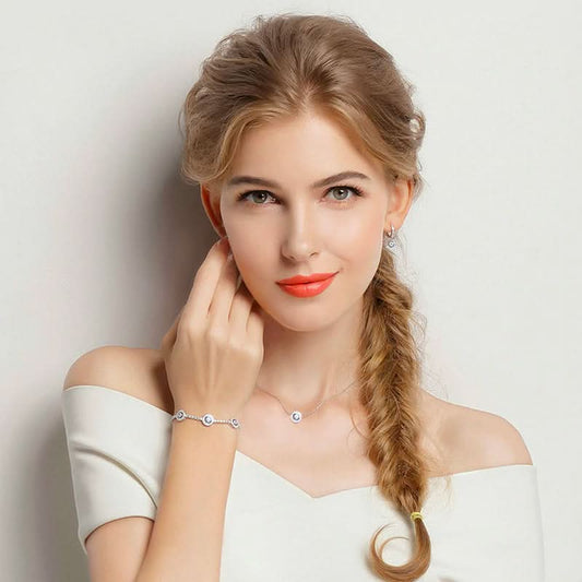 Dazzling Symbolic Evil Eye Bracelet - ShopLorca