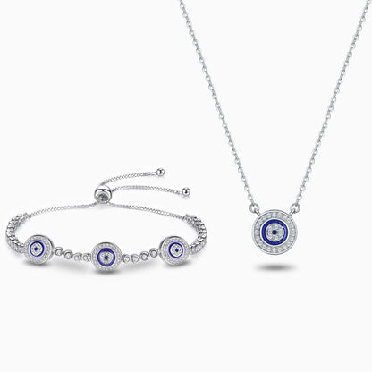 Dazzling Symbolic Evil Eye Jewelry Set - ShopLorca
