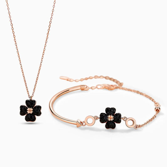 Modern Black Lucky Clover Set - ShopLorca