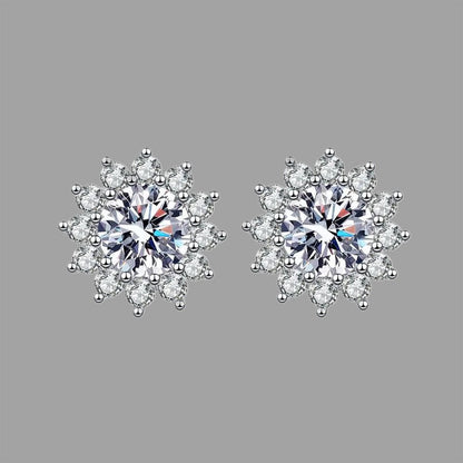 S925 Snowflake Earrings - ShopLorca