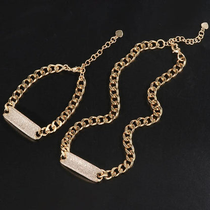 Sparkling Block Jewelry Set - ShopLorca